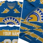 personalized san jose state spartans layered grids blue jersey best selling