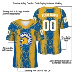 personalized san jose state spartans rugged stripes blue jersey best selling
