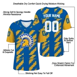 personalized san jose state spartans stripe block blue jersey best selling