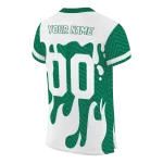 personalized saskatchewan roughriders dripping flames green white jersey best selling