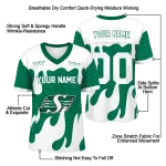 personalized saskatchewan roughriders dripping flames green white jersey best selling