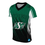 personalized saskatchewan roughriders halftone flow green black jersey best selling