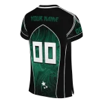 personalized saskatchewan roughriders halftone slant green black jersey best selling