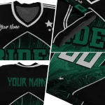 personalized saskatchewan roughriders halftone slant green black jersey best selling
