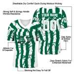 personalized saskatchewan roughriders stripe splatter green jersey best selling
