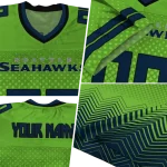 personalized seattle seahawks halftone sweep green black jersey best selling