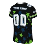 personalized seattle seahawks star cluster black jersey best selling