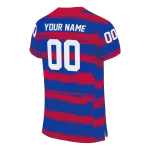 personalized smu mustangs art stripe blue jersey best selling