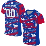 personalized smu mustangs camo shatter blue jersey best selling