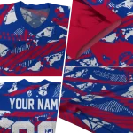 personalized smu mustangs camo shatter blue jersey best selling