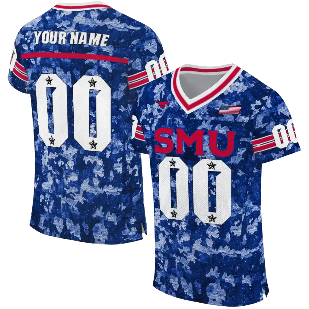 personalized smu mustangs camouflage abstract blue jersey best selling personalized smu mustangs camouflage abstract blue jersey best selling