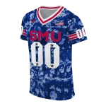 personalized smu mustangs camouflage abstract blue jersey best selling