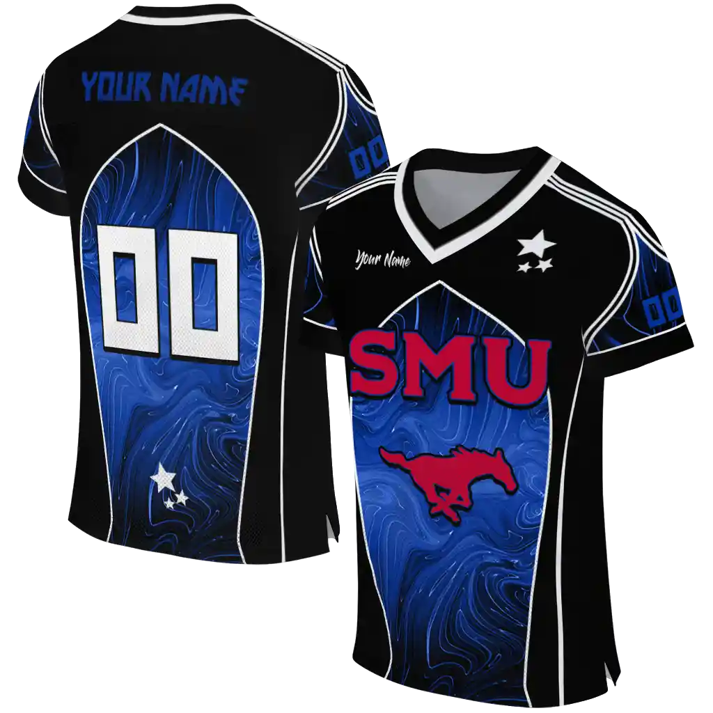 personalized smu mustangs halftone slant blue black jersey best selling personalized smu mustangs halftone slant blue black jersey best selling