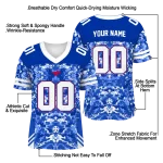 personalized smu mustangs mirrored pattern blue jersey best selling