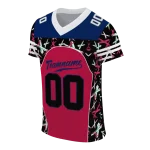 personalized south alabama jaguars brushstroke xs red black jersey best selling