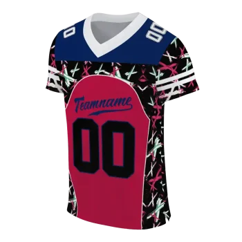 personalized south alabama jaguars brushstroke xs red black jersey fashion forward