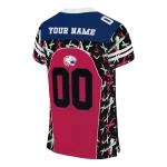 personalized south alabama jaguars brushstroke xs red black jersey best selling