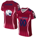 personalized south alabama jaguars dynamic dots red jersey best selling