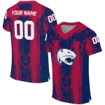 personalized south alabama jaguars rugged stripes blue jersey best selling