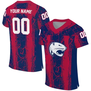 personalized south alabama jaguars rugged stripes blue jersey best selling