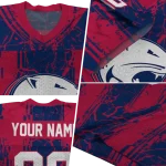 personalized south alabama jaguars rugged stripes blue jersey best selling