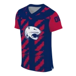 personalized south alabama jaguars stripe block blue jersey best selling