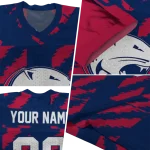personalized south alabama jaguars stripe block blue jersey best selling
