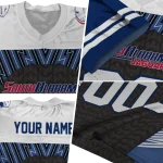 personalized south alabama jaguars tire arrows blue black white jersey best selling