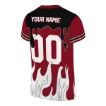 personalized south carolina gamecocks dripping flames garnet white jersey best selling