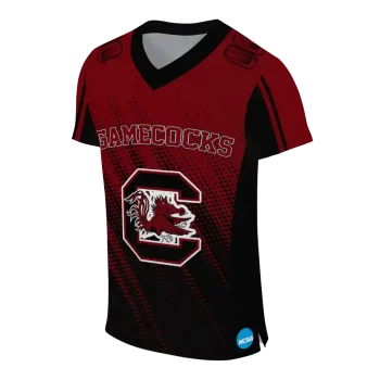 personalized south carolina gamecocks halftone flow garnet black jersey fashion forward