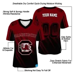 personalized south carolina gamecocks halftone flow garnet black jersey best selling