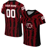 personalized south carolina gamecocks stripe splatter garnet jersey best selling