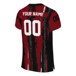 personalized south carolina gamecocks striped texture garnet jersey best selling