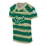 personalized south florida bulls art stripe green jersey best selling