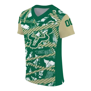 personalized south florida bulls camo shatter green jersey fashion forward