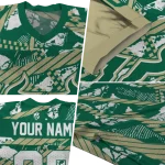 personalized south florida bulls camo shatter green jersey best selling