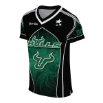 personalized south florida bulls halftone slant green black jersey best selling