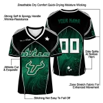 personalized south florida bulls halftone slant green black jersey best selling