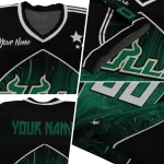 personalized south florida bulls halftone slant green black jersey best selling