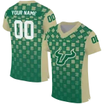 personalized south florida bulls stacked rectangle green jersey best selling