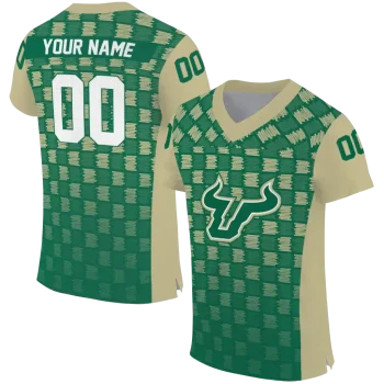 personalized south florida bulls stacked rectangle green jersey best selling