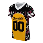 personalized southern miss golden eagles brushstroke xs gold black jersey best selling