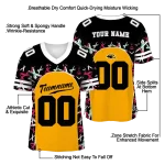 personalized southern miss golden eagles brushstroke xs gold black jersey best selling