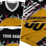 personalized southern miss golden eagles brushstroke xs gold black jersey best selling