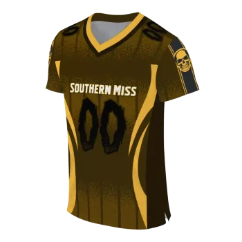 personalized southern miss golden eagles dynamic dots gold jersey fashion forward