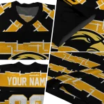 personalized southern miss golden eagles layered grids black jersey best selling
