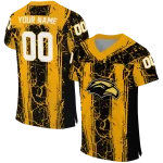 personalized southern miss golden eagles rugged stripes black jersey best selling