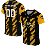 personalized southern miss golden eagles stripe block black jersey best selling