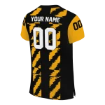 personalized southern miss golden eagles stripe block black jersey best selling