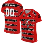 personalized tampa bay buccaneers layered grids red jersey best selling